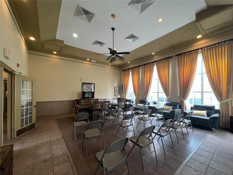 THE GORGEOUS CLUBHOUSE MEETING HALL... A VISUAL TREAT!
