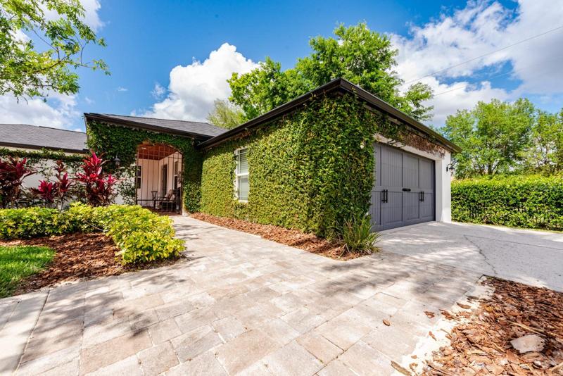 A two car garage in the front and and extended two car garage in the rear that can accommodate 10’ and a full ski boat! 