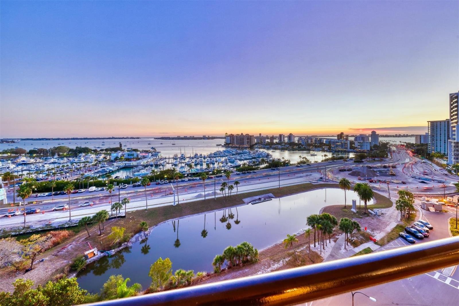 view from the balcony
