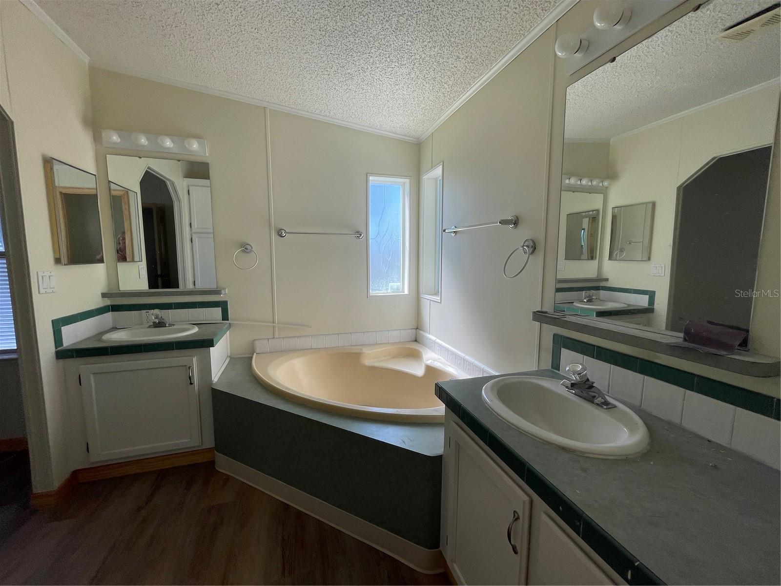 Master bath from water closet