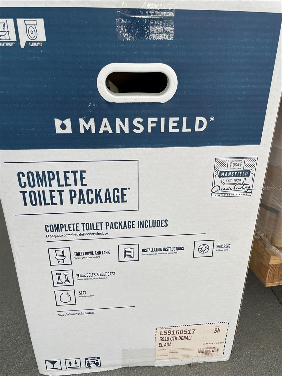 New toilet guest bath