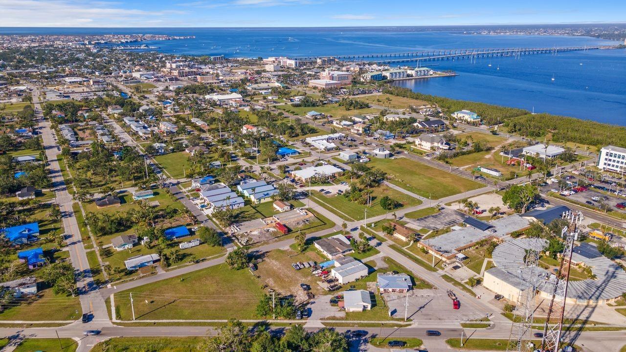 north ariel view