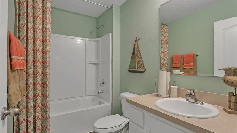 Photo of a model home. 