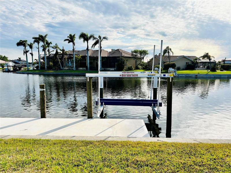 12,000 lb boat lift.