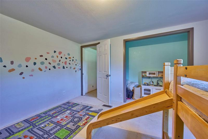 Large closet in guest bedroom