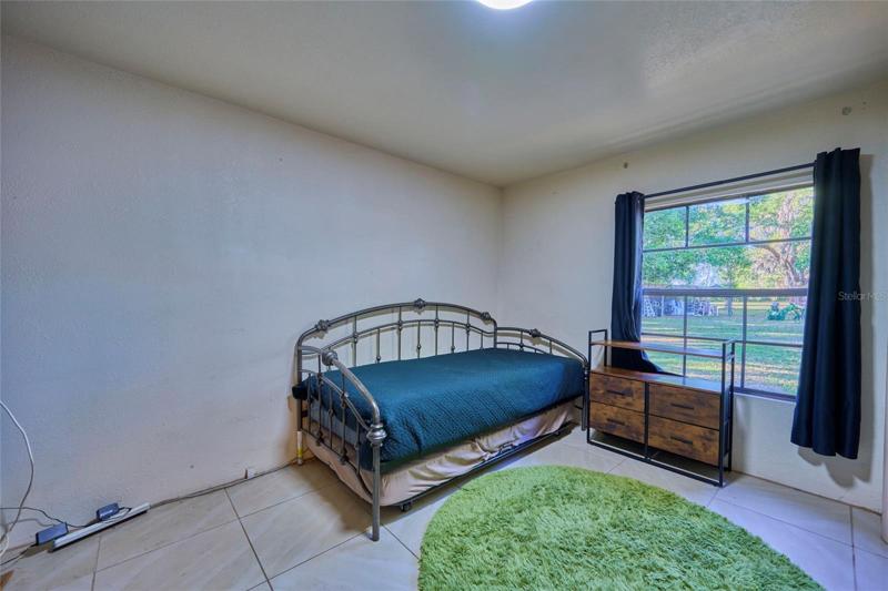 Guest bedroom at the south side of the home