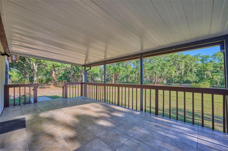 Covered front porch