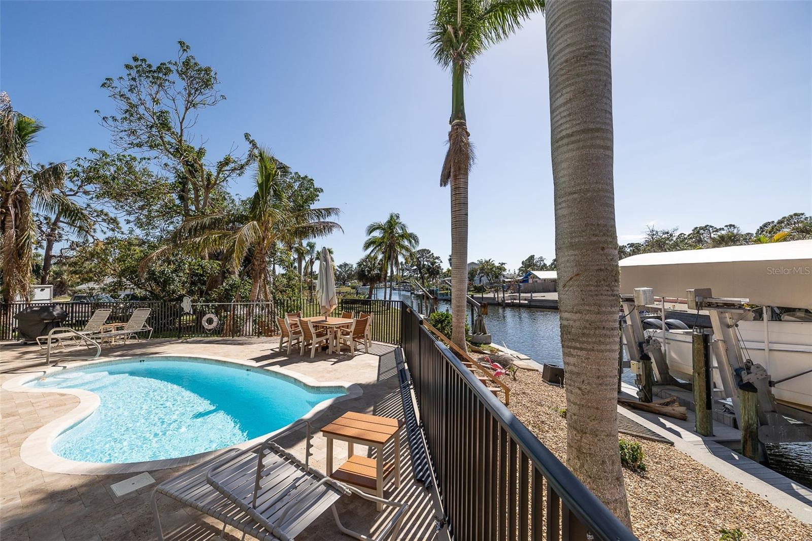 Pool with Canal view