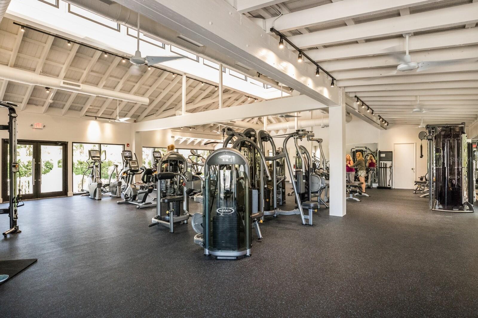 The fitness center