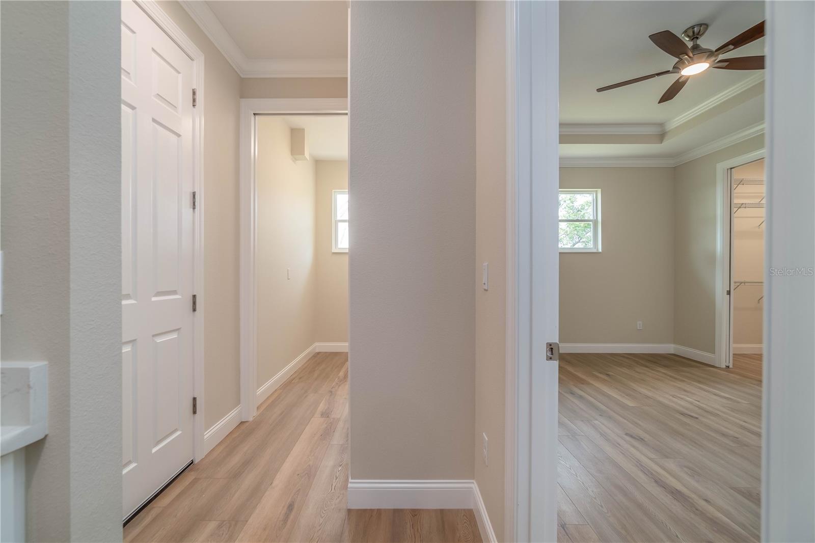 Laundry room and Master bedroom
