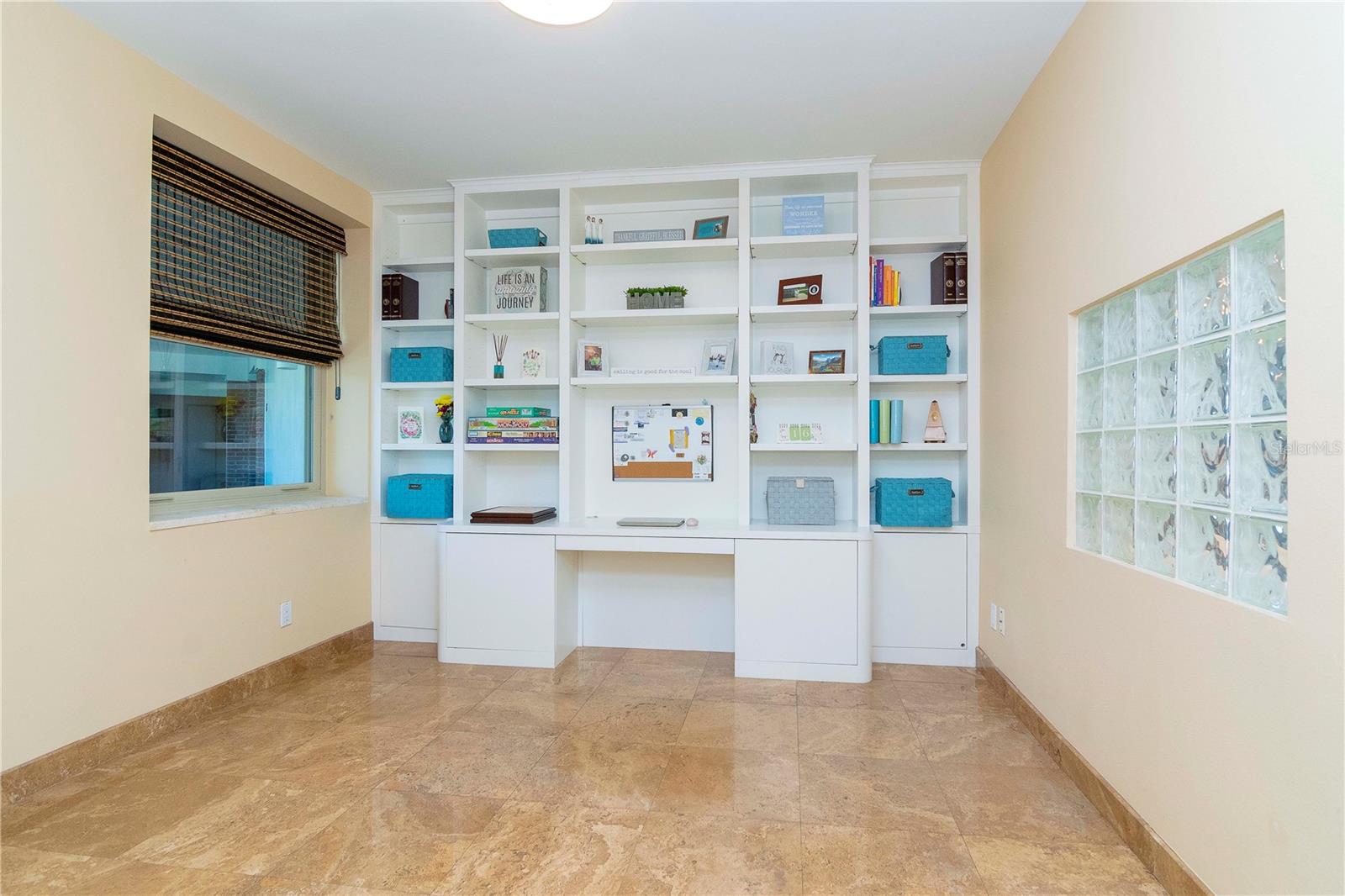 The third bedroom is located on the first floor