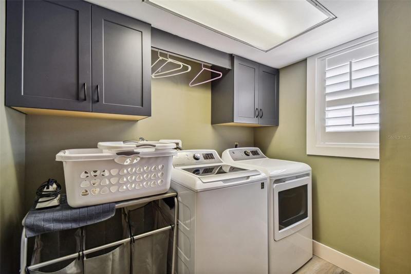 laundry with lots of storage