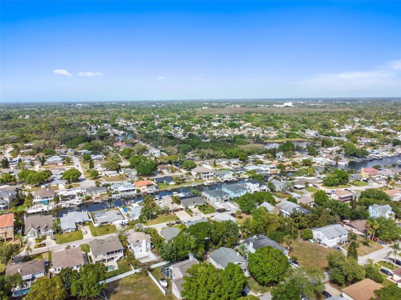 Drone neighborhood shot 