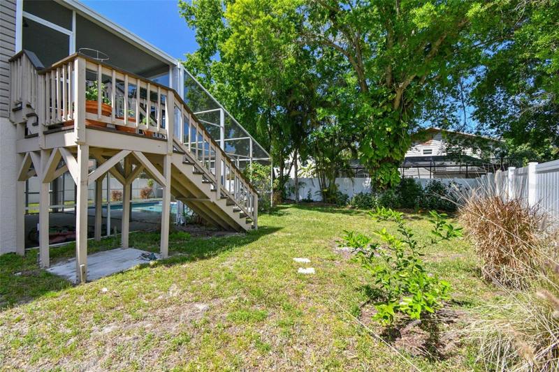 rear yard stairs