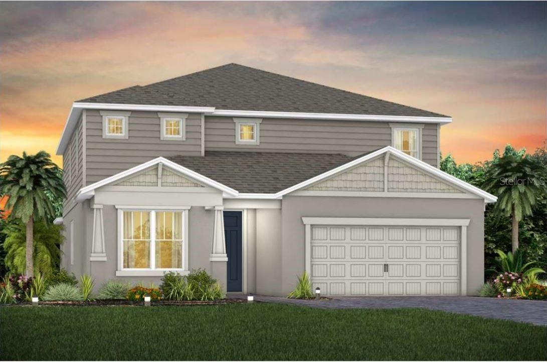 Yorkshire Home Craftsman Exterior Design. Artistic rendering for this new construction home. Pictures are for illustrative purposes only. Elevations, colors and options may vary.