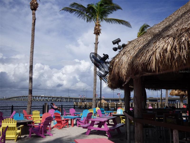 The Charlotte Harbor Riverfront is lined with walking and bike paths plus plenty of scenic places to take a break and enjoy the views.