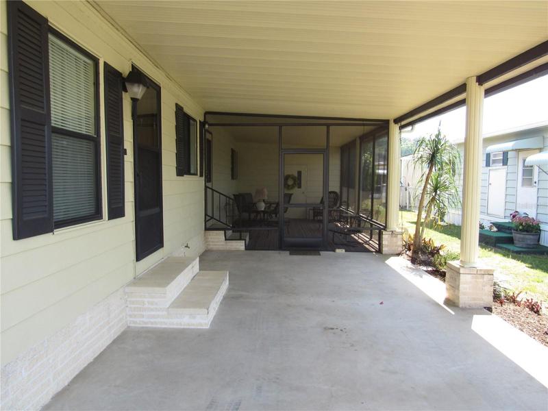 Carport & Screen room.