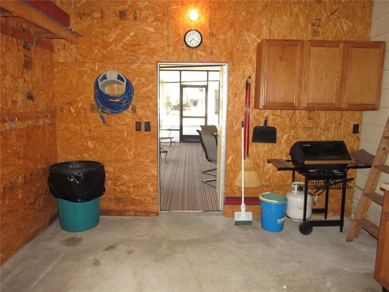 golfcart/utility room.