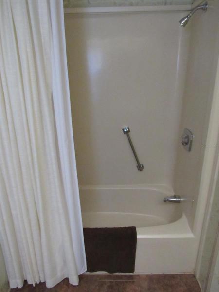 One piece tub/shower surround.