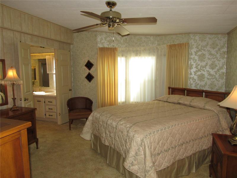 Master suite with walk in closet and in-suite Bathroom.