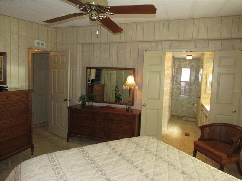 Master suite with walk in closet and in-suite Bathroom.