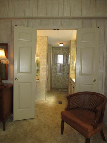 French doors to in-suite Bathroom.