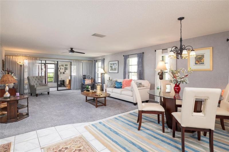 Dining and living rooms