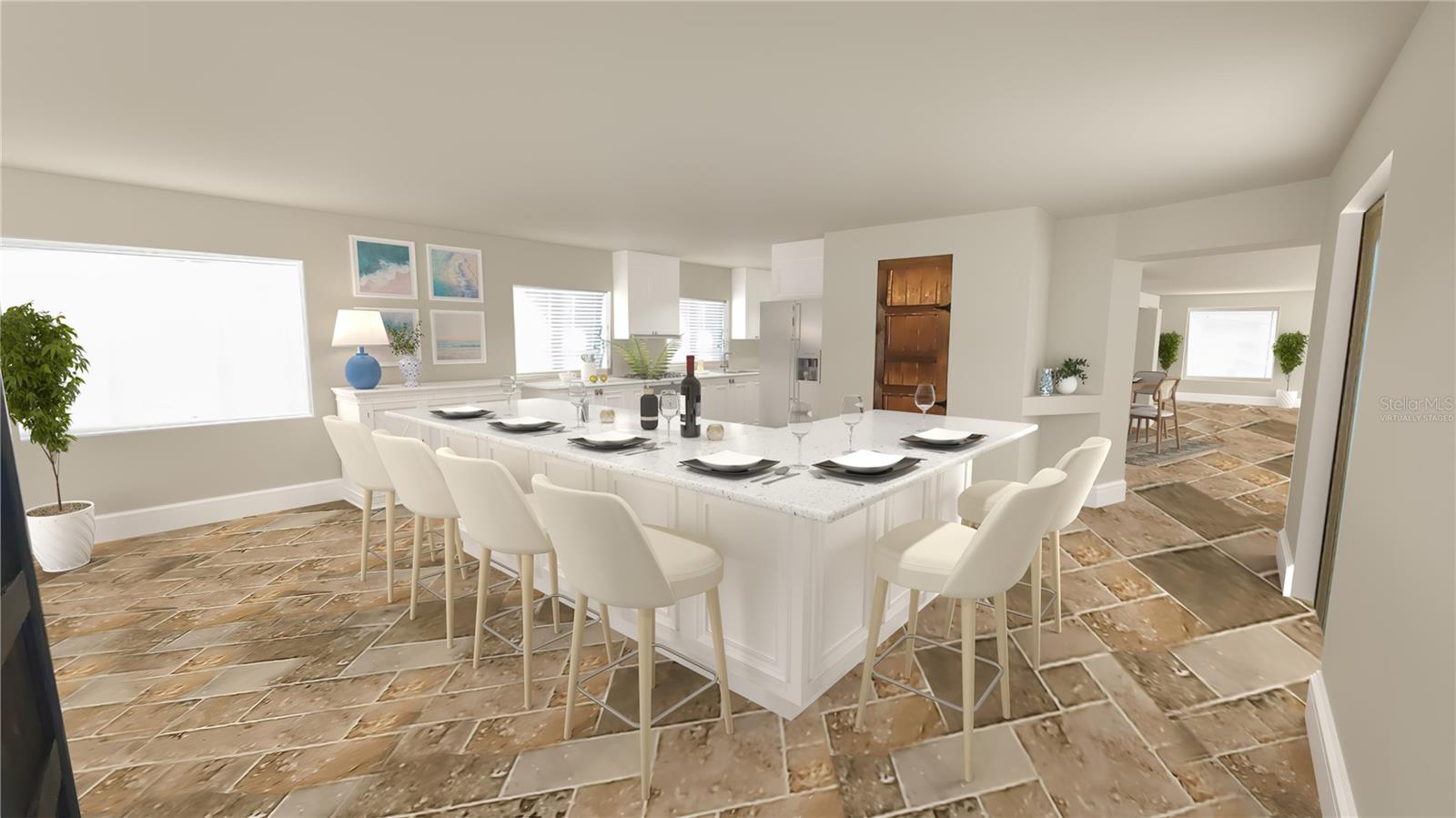 Virtually staged - Kitchen