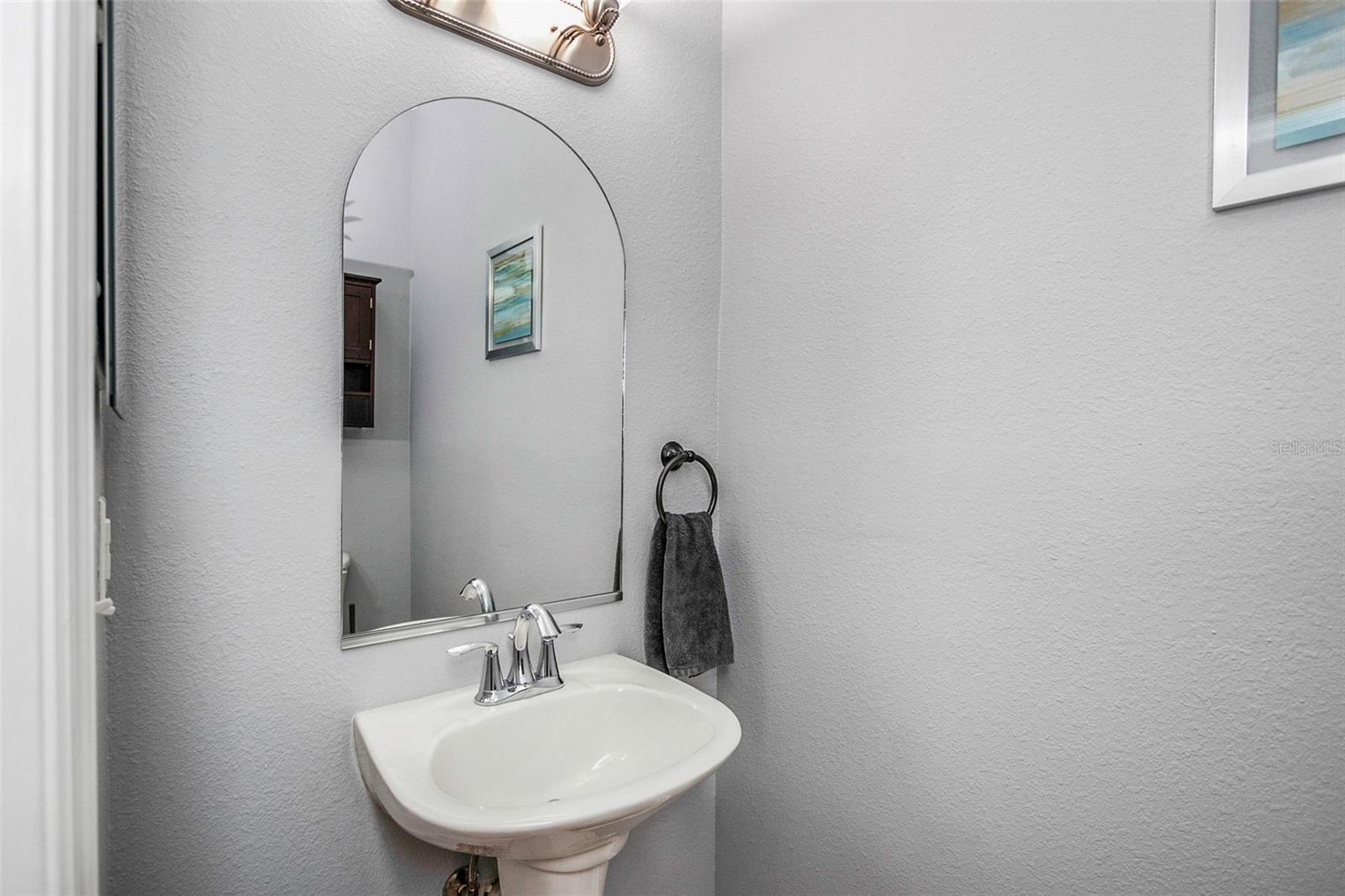 Downstairs powder room