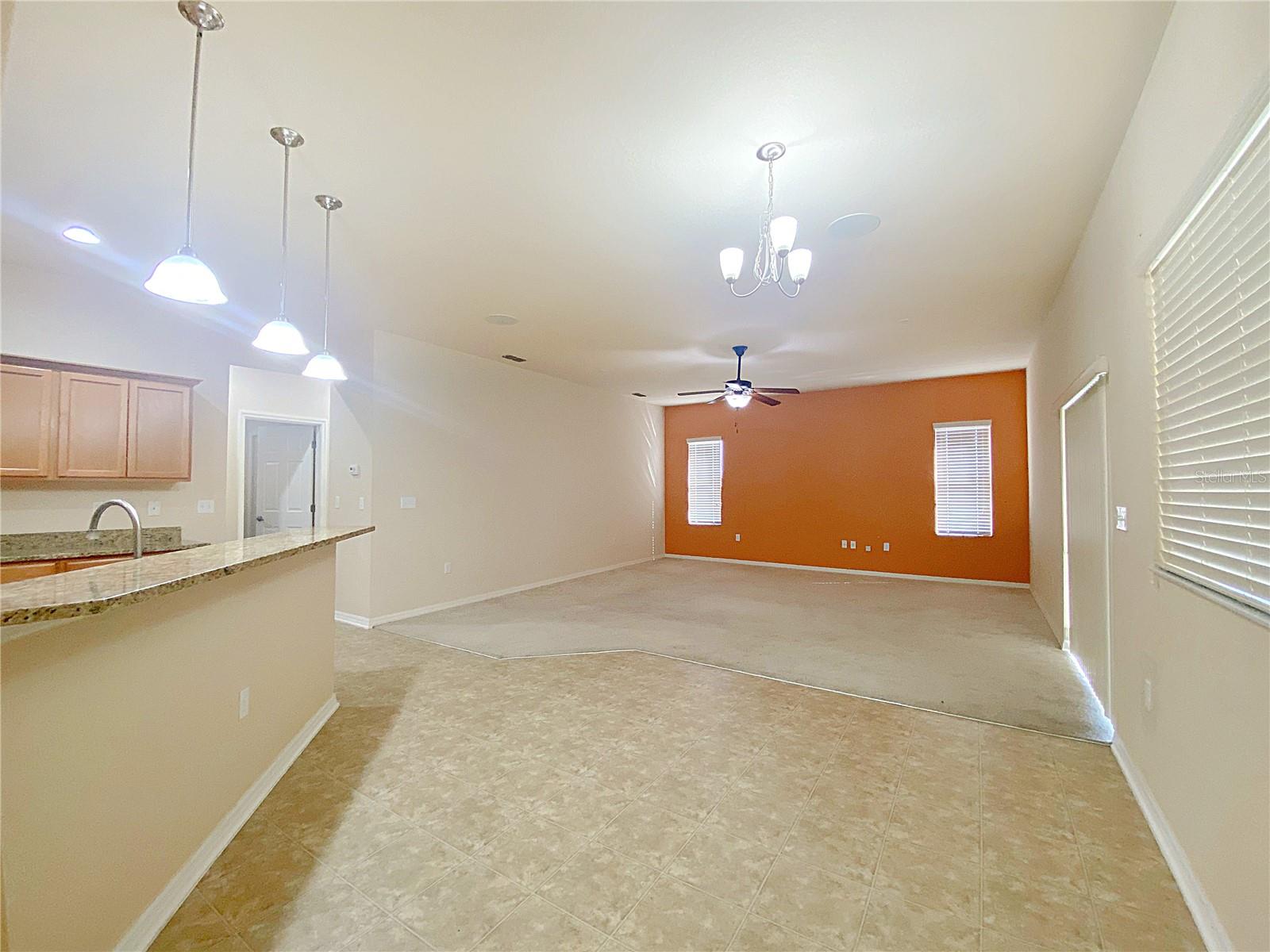 Additional dining area adjacent to the great/family room