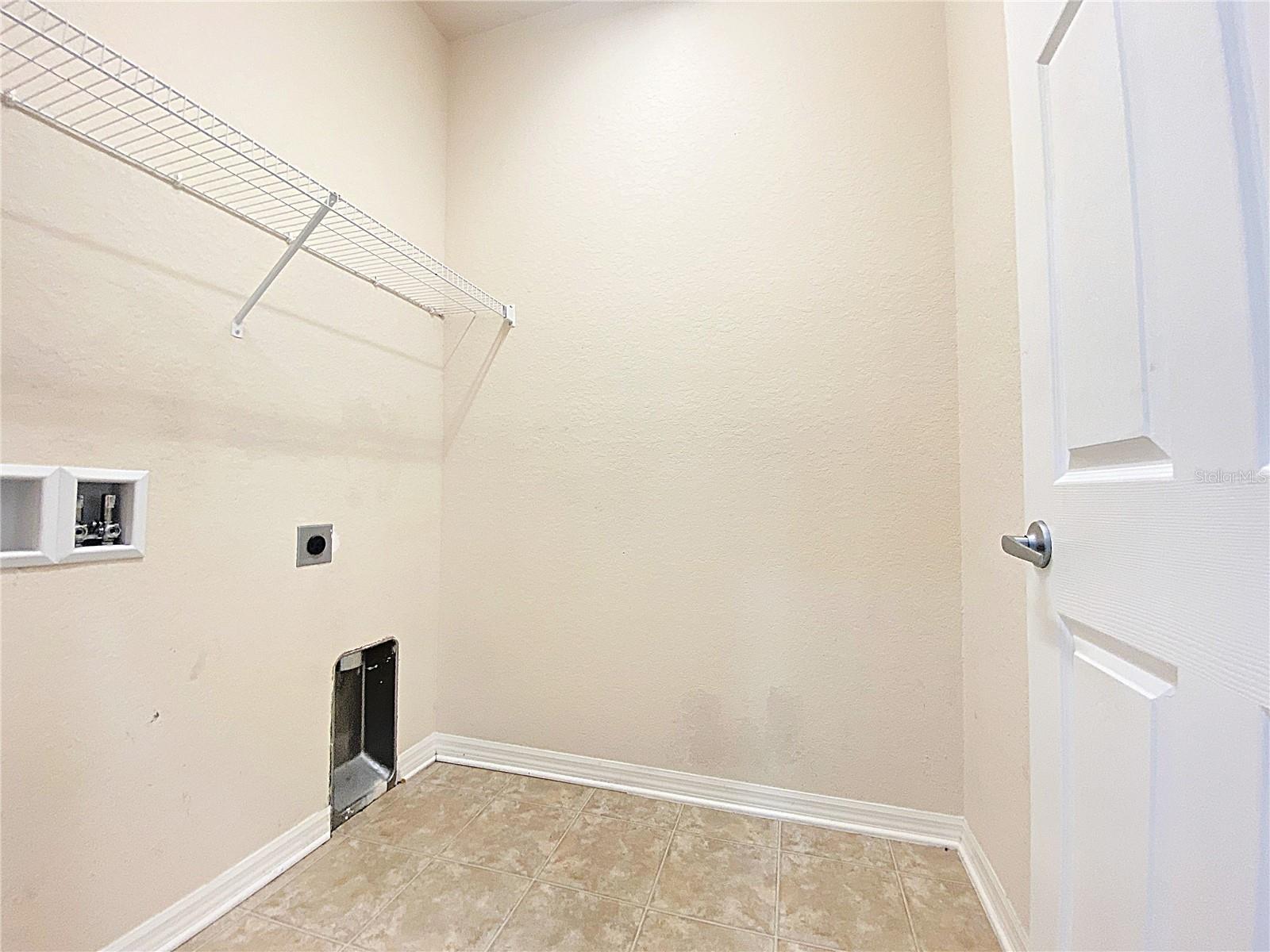 Inside utility/laundry room