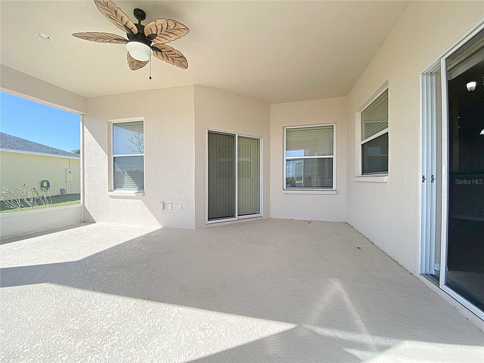 Lanai with access from the great/family room and master bedroom