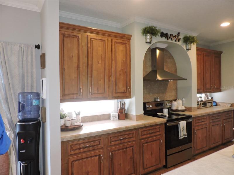 Lots counter space and cabinets