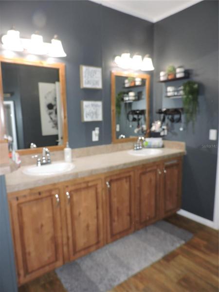 Master Bathroom double sinks