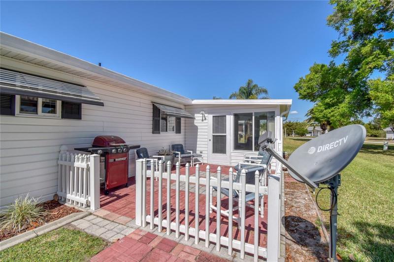 Pavered Rear Patio