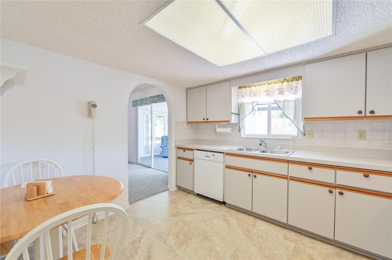 Kitchen & Window to Patio