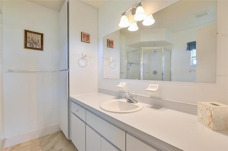 Owners Vanity & Linen Cabinet