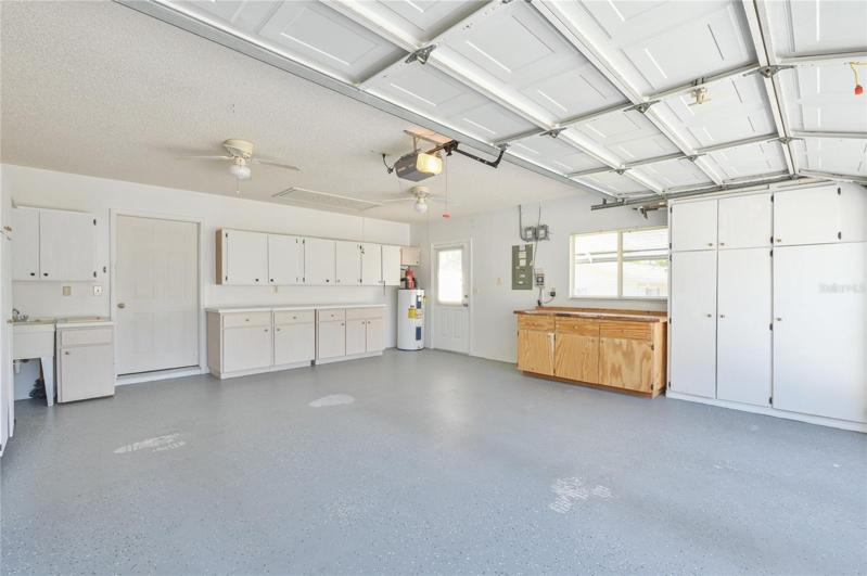 Garage with Lots of Storage Options