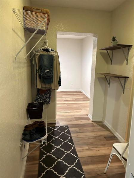 Master Bedroom closet storage w/shelving