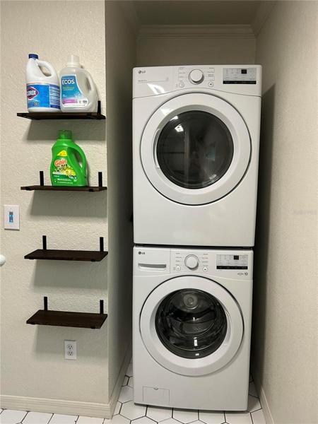Washer and Dryer in Master Bathroom