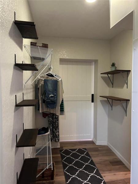 Master Bedroom closet storage w/shelving