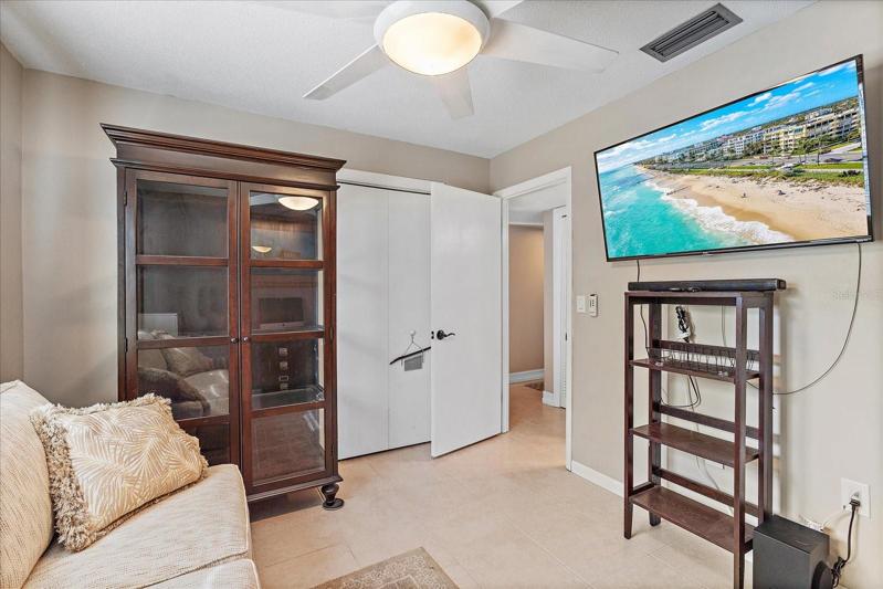 Bedroom 2 (east facing window) with walk-in closet
