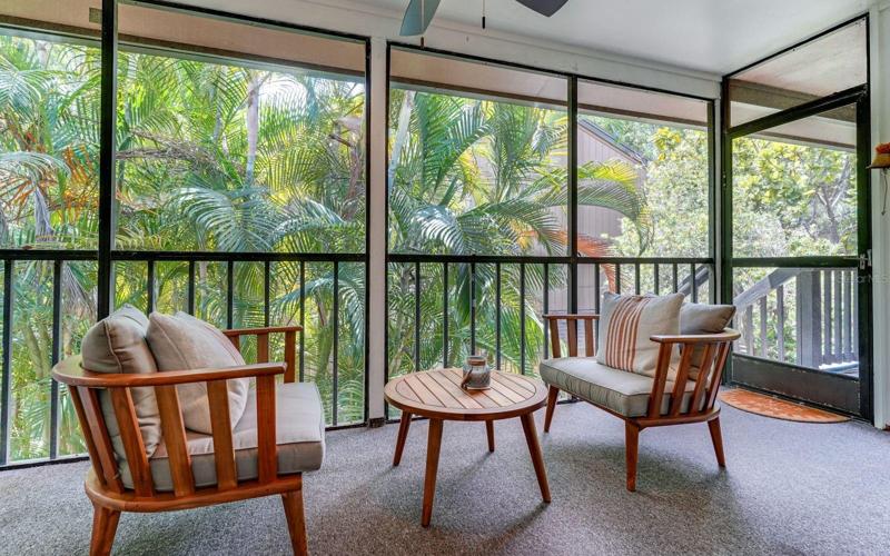 Screened in patio
