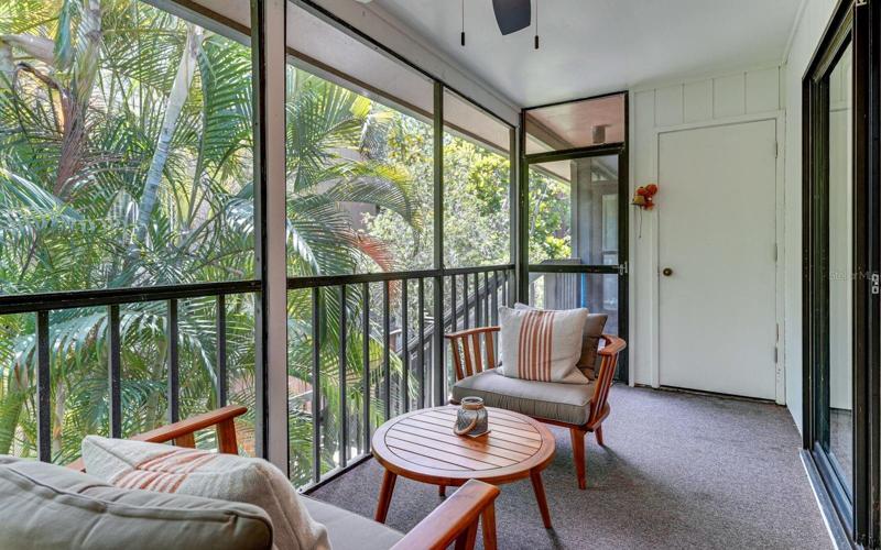 Screened in patio