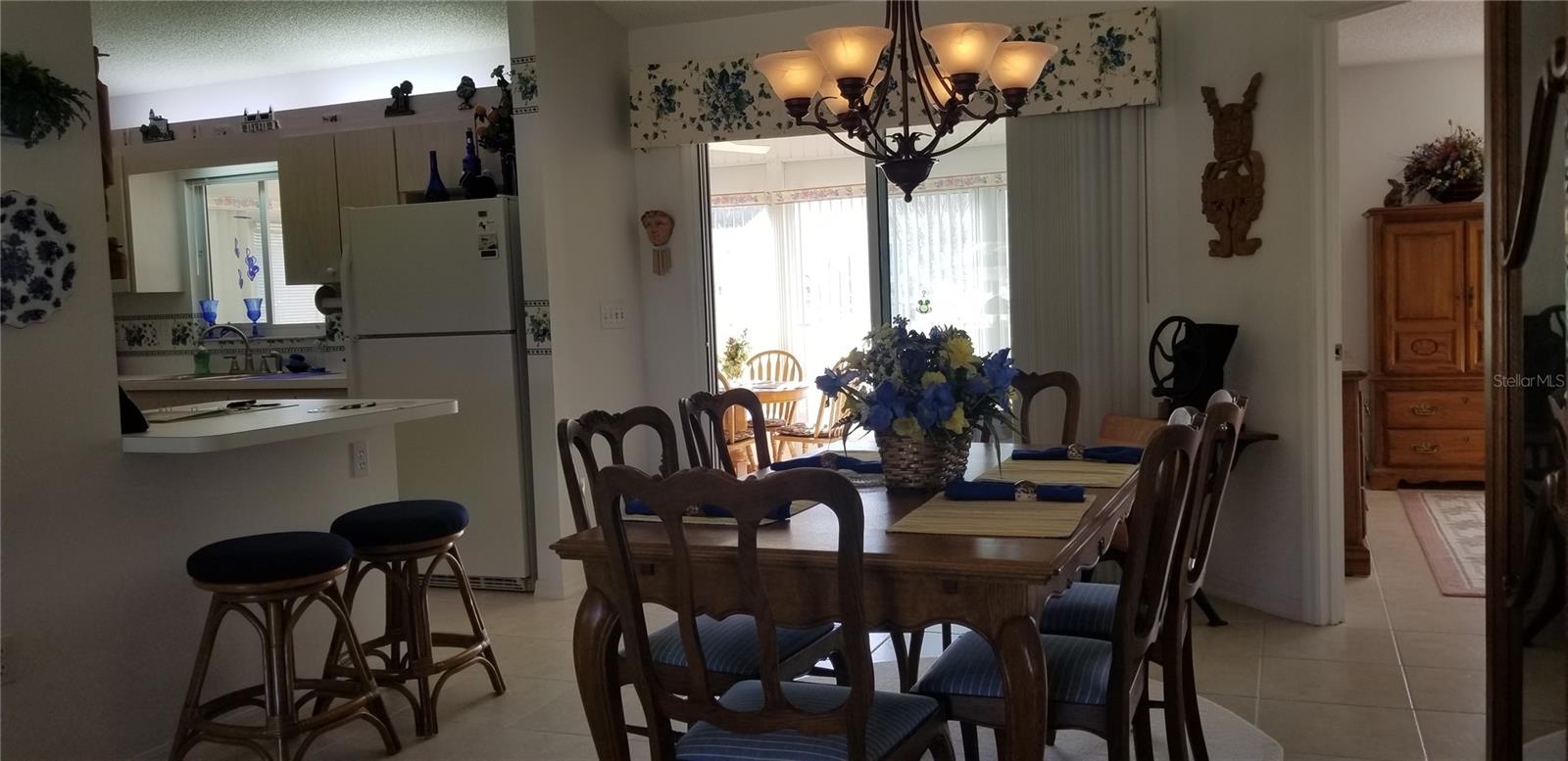 Dining Room and view of the super spacious kitchen