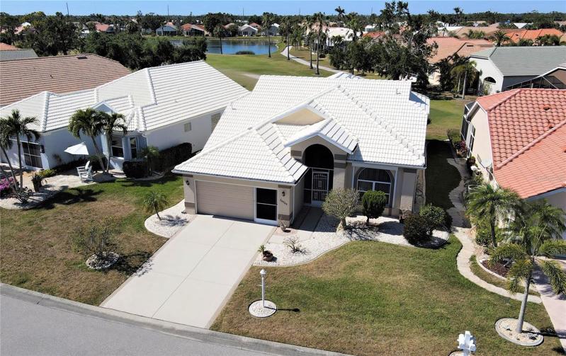 Aerial view of home