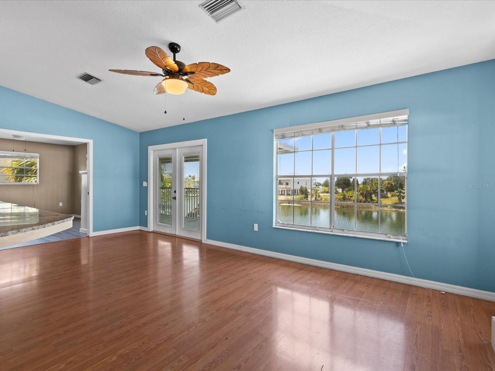 Bedroom to the left.