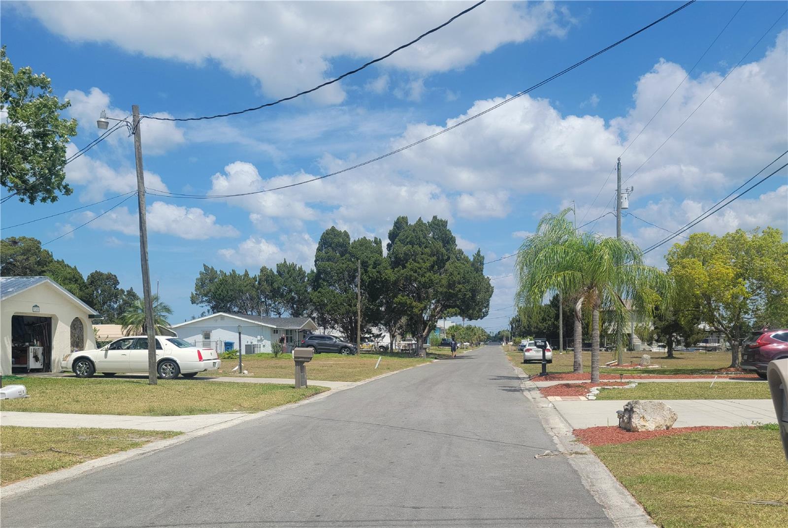Down the street view.