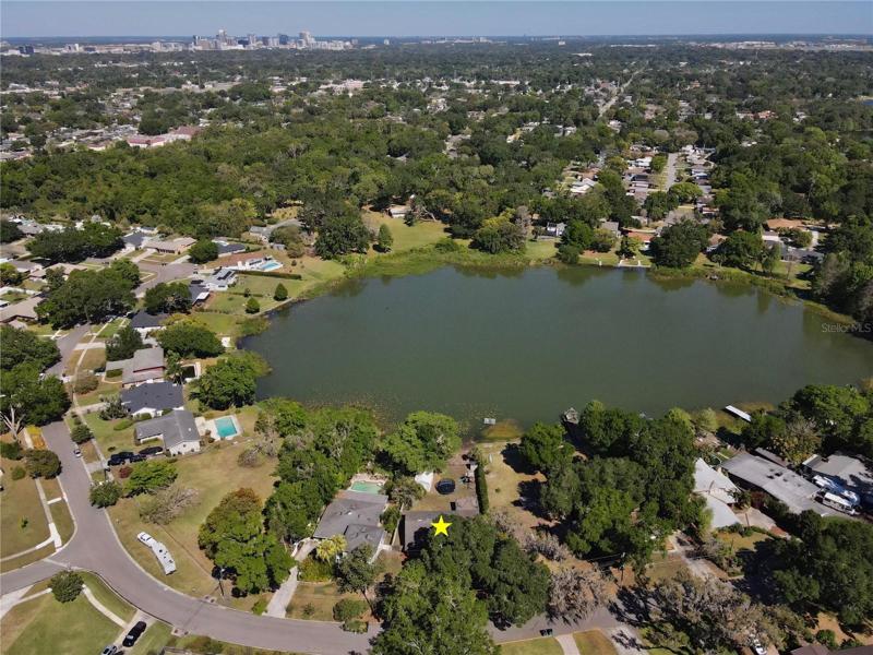 Lake Margaret with view of Downtown Orlando
