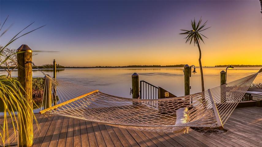 Fish, relax or just dream while relaxing on your private dock ….